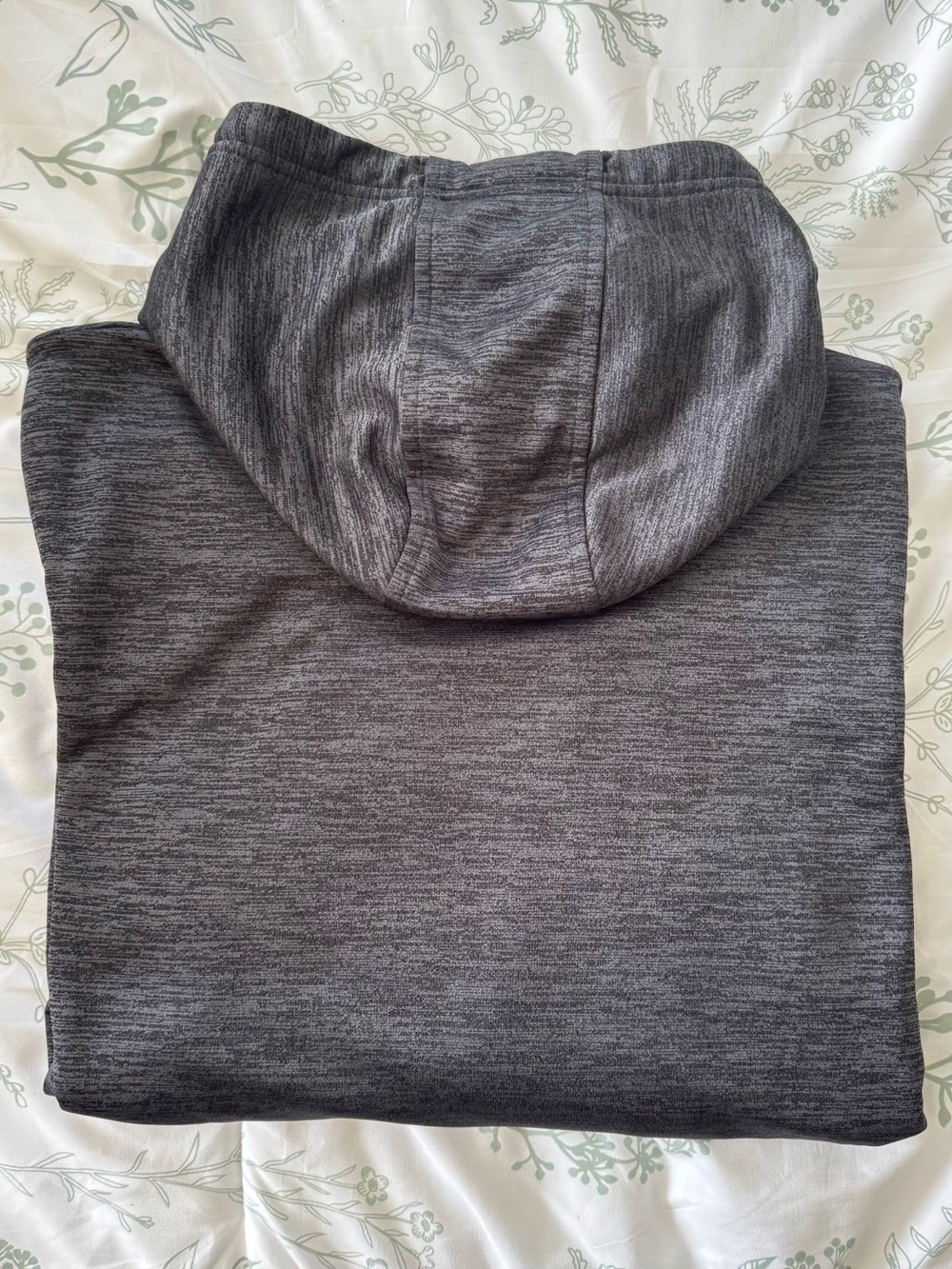 Men’s Under Armour Fleece Twist Hooded Sweatshirt in Black/Orange-inlet XL - Picture 4 of 8